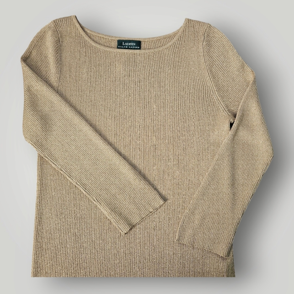 Ralph Lauren Tan Knit Sweater